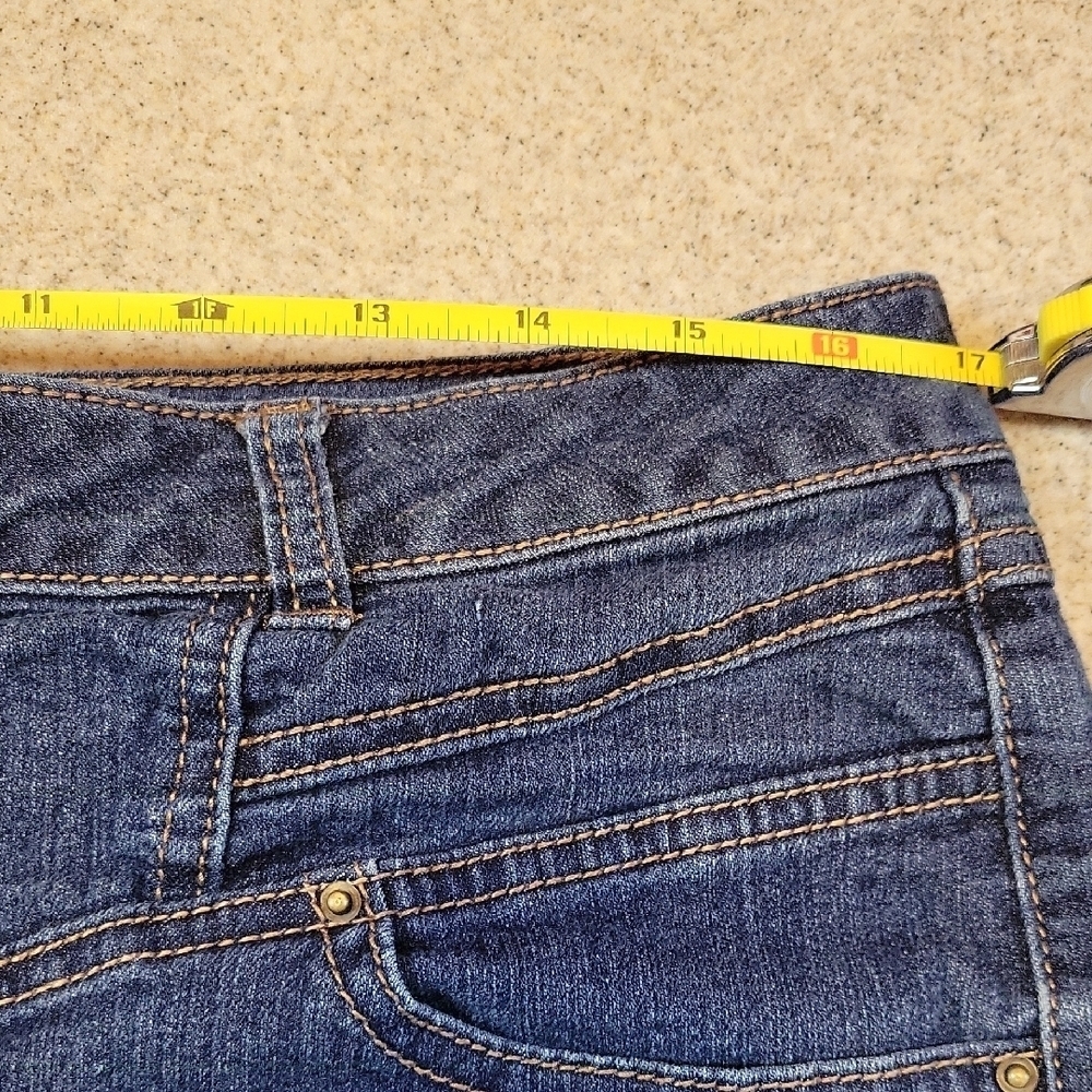 Blue Spice Jean Shorts Classic Blue Cut-Offs Size 13/14 - Picture 3 of 9